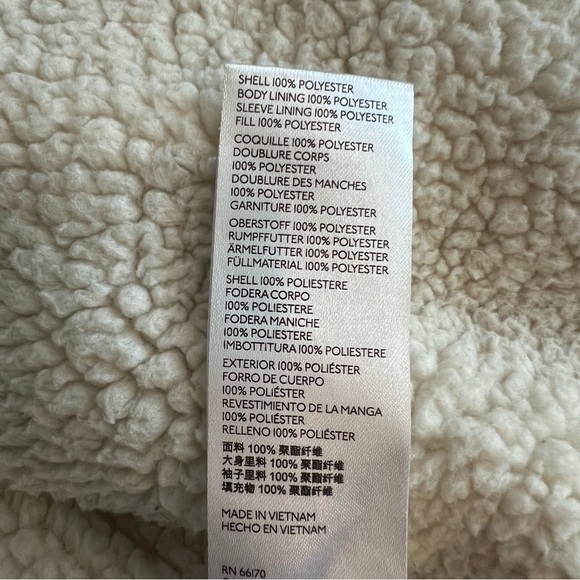 HOT DEAL! BDG sherpa lining puffer jacket, blush pink, cropped, size S - Picture 16 of 17